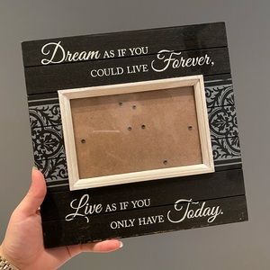 Wooden disney picture insert quote board